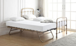 Save On Goods UK 3Ft Single Overnighter Guest Bed Retro Bed Frame,antique Bronze,metal Industrial, Scaffold Style