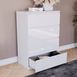 Lassic Vida Designs Glinton 4 Drawer Chest (100% Fsc), White - thumbnail 2