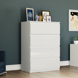 Lassic Vida Designs Glinton 4 Drawer Chest (100% Fsc), White - thumbnail 7