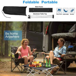 Ultralight Folding Camping Table, Portable Aluminium Outdoor Desk For Picnic, Bbq, Or Garden. - thumbnail 5