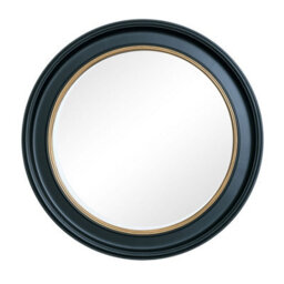 Melody Maison Large Round Black & Gold Wall Mirror - 80Cm X 80Cm - thumbnail 8