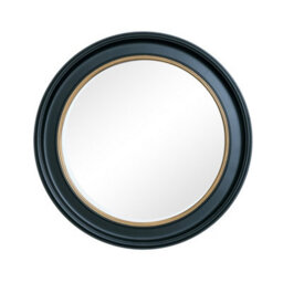 Melody Maison Large Round Black & Gold Wall Mirror - 80Cm X 80Cm - thumbnail 7
