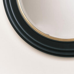 Melody Maison Large Round Black & Gold Wall Mirror - 80Cm X 80Cm - thumbnail 5