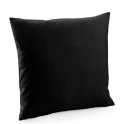Westford Mill Cotton Canvas Square Cushion Cover Black (40Cm X 40Cm) - thumbnail 2