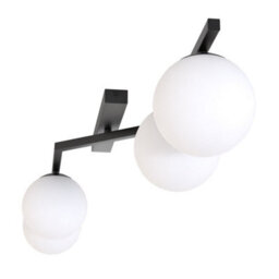 Emibig Lighting Emibig Naton Ceiling Lamp 4 X E14 Black With White Shade - thumbnail 4