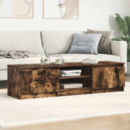 Walplus Tv Cabinet Smoked Oak 140X40X35.5 Cm Engineered Wood - thumbnail 3