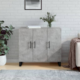 Berkfield Sideboard Concrete Grey 90X34X80 Cm Engineered Wood - thumbnail 1