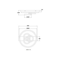 Luminosa Lighting Luminosa Darryl I Integrated Led Semi Flush Ceiling Light Matt Black 4X Led Dimmable 2700-6500K Remote Control Timer - thumbnail 9