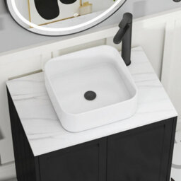Royal Bathrooms Royal Bathroom Elmore 700mm Matt Green Freestanding Countertop Bathroom Vanity Unit 2 Door With Elena Basin - thumbnail 4