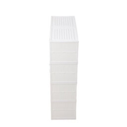 Breeins 4 Tier Foldable Large Shoe Cabinet With Doors For 16 Pairs Of Boots - thumbnail 8