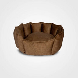 Bronze Plush Dog & Cat Bed Washable Removable - Small 50X50 - thumbnail 6