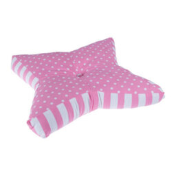 Homescapes Pink Polka Dots Star Floor Cushion - thumbnail 3