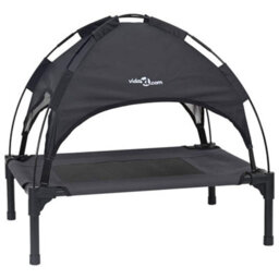 Vidaxl Dog Bed Folding Manual Black 62 X 48 X 61 Cm Steel - thumbnail 2