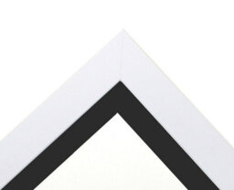 Frames By Post Metro White Frame With Black Mount For Image Size A2 - thumbnail 6
