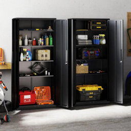 Kitchen Tall File Pantry Cabinet Steel Storage Organizer - thumbnail 5