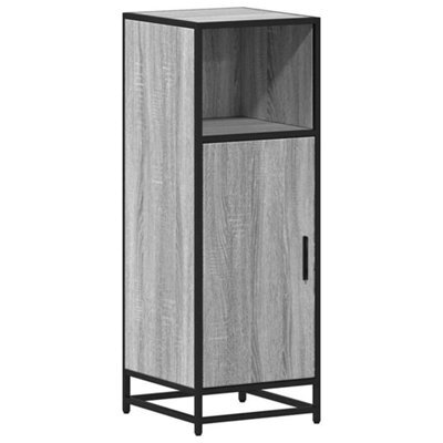Berkfield Industrial Bathroom Cabinet Grey Sonoma 35X37.5X100 Cm Engineered Wood