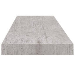 Vidaxl Floating Wall Shelves 2 Pcs Concrete Grey 80X23.5X3.8 Cm Mdf - thumbnail 6