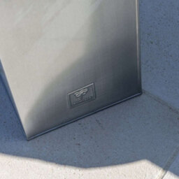 Primrose Zinc Galvanised Tall Rectangular Cube Planter Plant Pot In Silver 75Cm X 32Cm - thumbnail 4