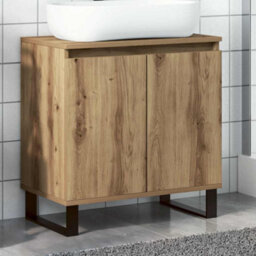 Berkfield Industrial Bathroom Cabinet Artisan Oak 58X33X60 Cm Engineered Wood - thumbnail 2