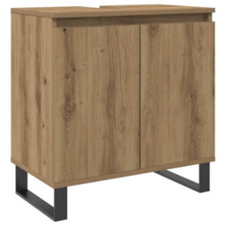 Berkfield Industrial Bathroom Cabinet Artisan Oak 58X33X60 Cm Engineered Wood - thumbnail 1