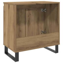 Berkfield Industrial Bathroom Cabinet Artisan Oak 58X33X60 Cm Engineered Wood - thumbnail 6