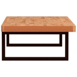 Berkfield Basin Shelf Wall Mounted Steel And Solid Wood Beech - thumbnail 5