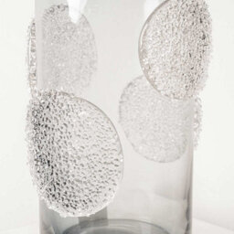 Vanity Living 29.5Cm Smoke Grey Forest Handmade Glass Vase, Decorative Medium Vase For Living Room - thumbnail 2
