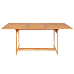 Berkfield 9 Piece Garden Dining Set Solid Teak Wood - thumbnail 3