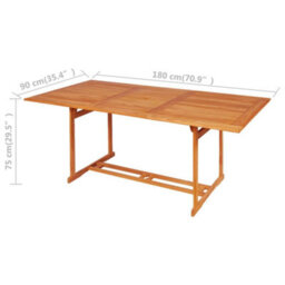 Berkfield 9 Piece Garden Dining Set Solid Teak Wood - thumbnail 9
