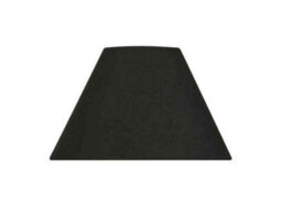 "14"" Luxury Cotton Textured Fabric Coolie Light Shade Purpose Table Floor Ceiling Lighting Practical & Eye Caring Lampshade Black"