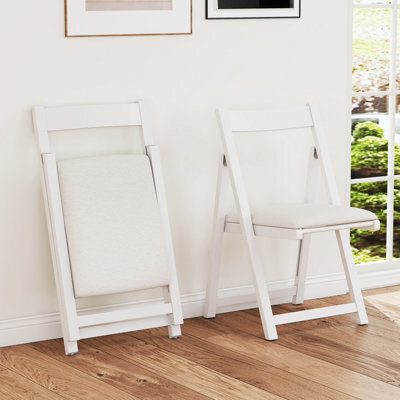 Gainoom Home Foldable Dining Chair Set Of 2 Accent Armless Kitchen Chair - image 1