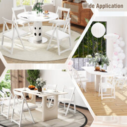 Gainoom Home Foldable Dining Chair Set Of 2 Accent Armless Kitchen Chair - thumbnail 8