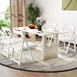 Gainoom Home Foldable Dining Chair Set Of 2 Accent Armless Kitchen Chair - thumbnail 4