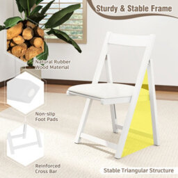 Gainoom Home Foldable Dining Chair Set Of 2 Accent Armless Kitchen Chair - thumbnail 7