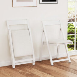 Gainoom Home Foldable Dining Chair Set Of 2 Accent Armless Kitchen Chair - thumbnail 1