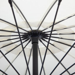 Outsunny 3(M) Cantilever Shanghai Parasol W/ Crank Handle, Cross Base, Off-White - thumbnail 8