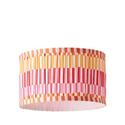 Valuelights Rae Small Stripe Multicolour Pleated Drum Ceiling Lamp Shade And Bulb (D)25Cm - thumbnail 8