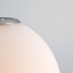 Valuelights Metropolis Silver Globe Ceiling Pendant Shade And B22 Gls Led 6W Warm White 3000K Bulb - thumbnail 3