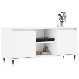 Berkfield Tv Cabinet White 104X35X50 Cm Engineered Wood - thumbnail 3