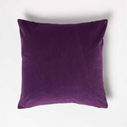 Homescapes Floral Midnight Garden Purple Filled Velvet Cushion 46 X 46 Cm - thumbnail 3