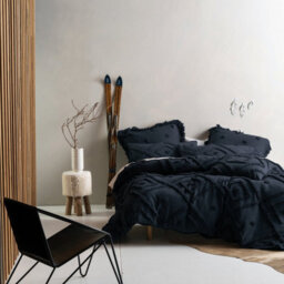 Linen House Adalyn Aztec Tufted 100% Cotton Duvet Cover Set - thumbnail 1