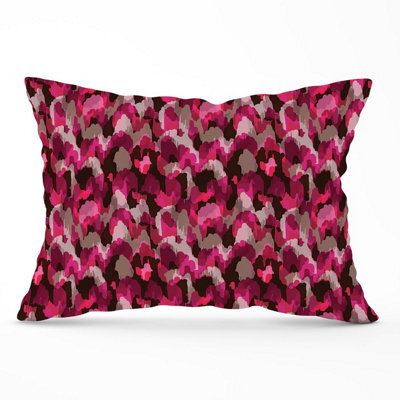 Warren Reed Designer Modern Pink Animal Print Cushions 33Cm X 48Cm
