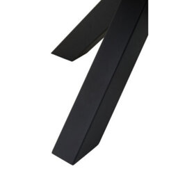 Orsina Contemporary Wood Veneer Top Dining Table With Black Metal Legs, Elegant Dining Table, Sturdy Modern Table - thumbnail 8