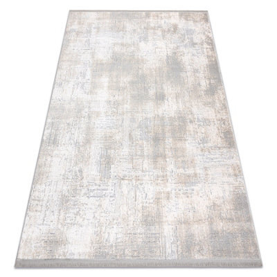 RugsX Modern Carpet Tuls Structural, Fringe 51231 Vintage Ivory / Grey 140X190 Cm - image 1