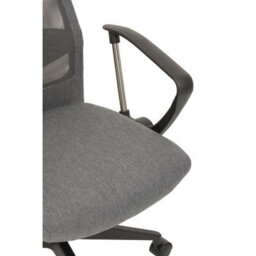 Orsina Ergonomic Grey Mesh And Fabric Home Office Chair, Comfortable Work From Home Chair, Movable Work Chair - thumbnail 6