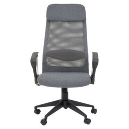 Orsina Ergonomic Grey Mesh And Fabric Home Office Chair, Comfortable Work From Home Chair, Movable Work Chair - thumbnail 2