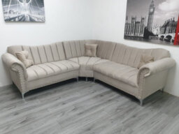 Stratus Interiors Canterbury 3-Seater Sofa - Luxurious Upholstered Design With Elegant Lined Panel Detailing For Modern Living Rooms - thumbnail 2