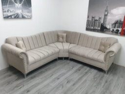 Stratus Interiors Canterbury 3-Seater Sofa - Luxurious Upholstered Design With Elegant Lined Panel Detailing For Modern Living Rooms - thumbnail 3
