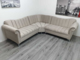 Stratus Interiors Canterbury 3-Seater Sofa - Luxurious Upholstered Design With Elegant Lined Panel Detailing For Modern Living Rooms - thumbnail 8