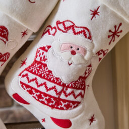 Dibor Snowy Santa Children's Xmas Gift Decoration Christmas Stocking For Kids - thumbnail 3